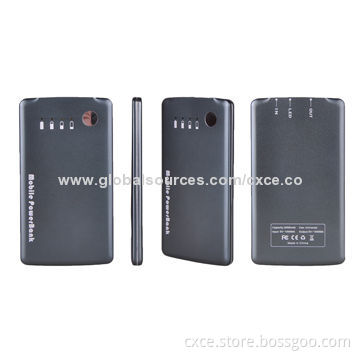 Dual USB Power Bank, Real 6,000mAh, Sized 125*70*11.5mm, Metal Cover, PB60